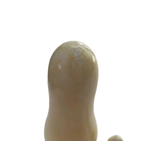 Vintage Nobel Hall Nesting Dolls Easter Bunny Handpainted (3) Primitive Folk Art - Picture 6 of 6